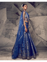 Archana Kochhar - The Anant Blue Corset Lehenga
